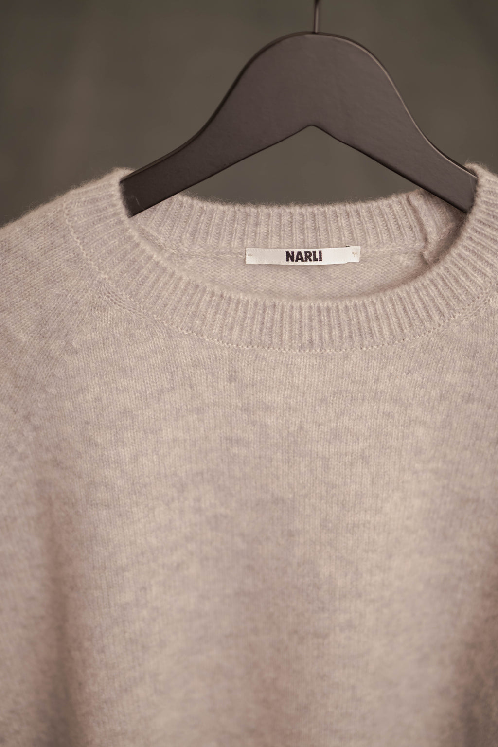 Cashmere-Pullover Cashmere Kurzarm hellgrau