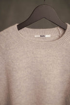 Cashmere-Pullover Cashmere Kurzarm hellgrau