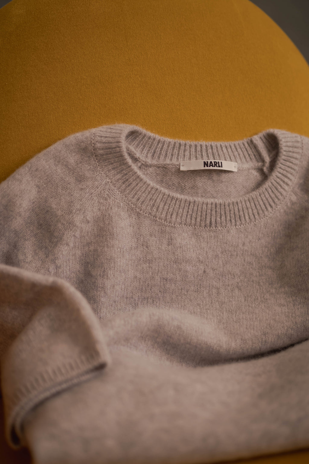 Cashmere-Pullover Cashmere Kurzarm hellgrau