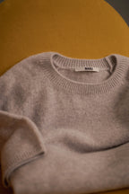 Cashmere-Pullover Cashmere Kurzarm hellgrau