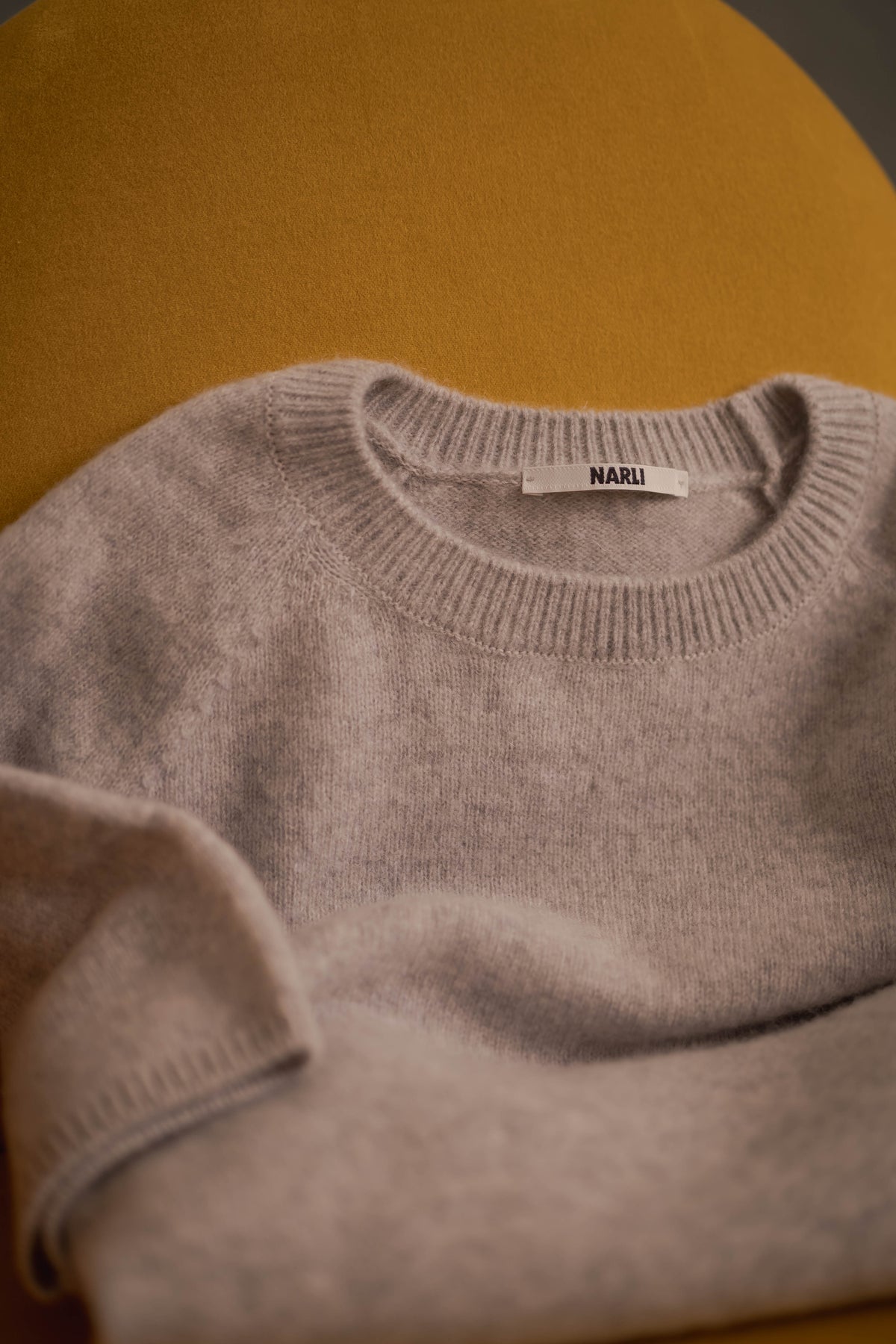 Cashmere-Pullover Cashmere Kurzarm hellgrau
