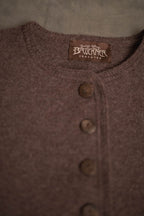 Strickjacke dunkelbraun-rinde