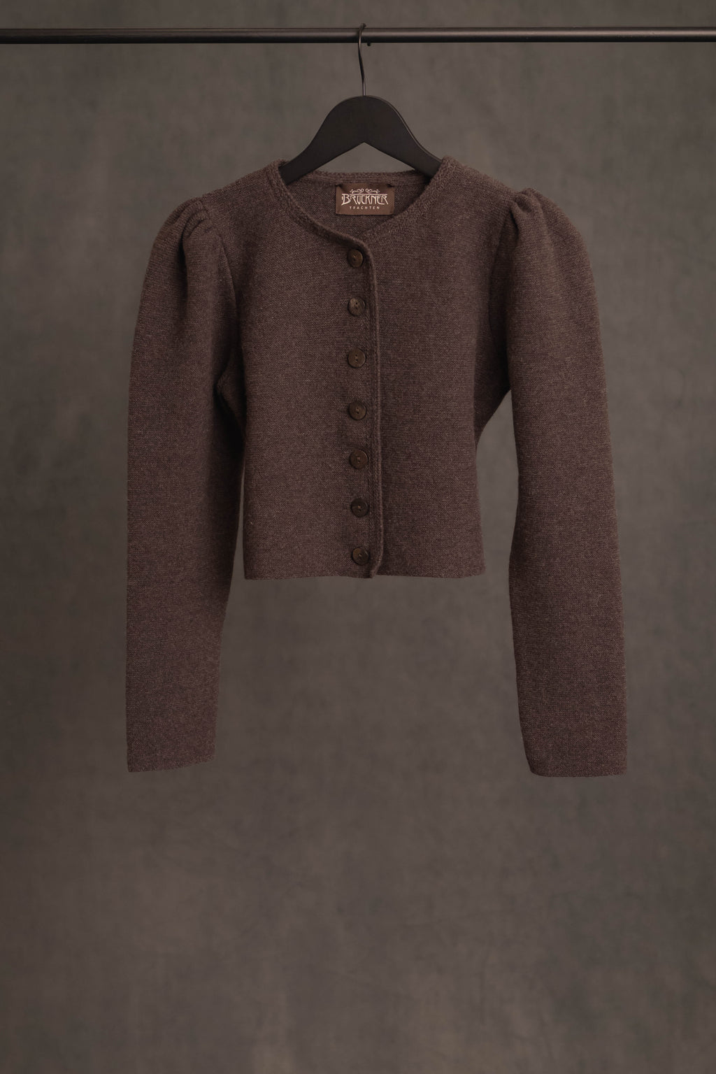 Strickjacke dunkelbraun-rinde
