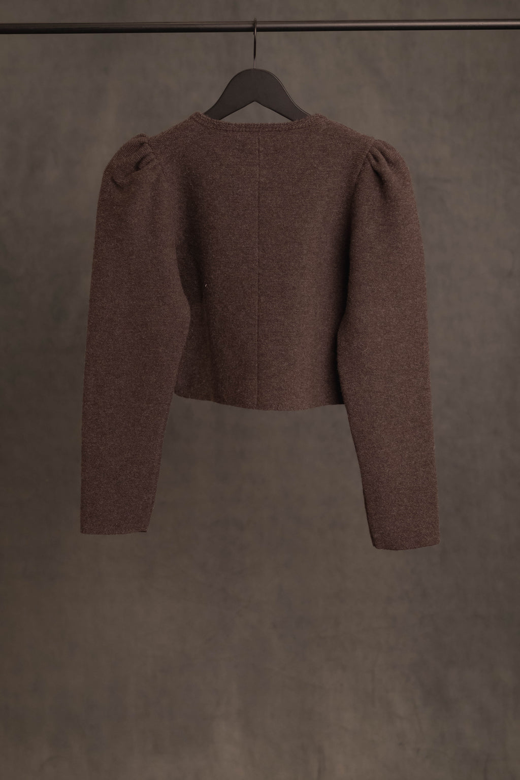 Strickjacke dunkelbraun-rinde