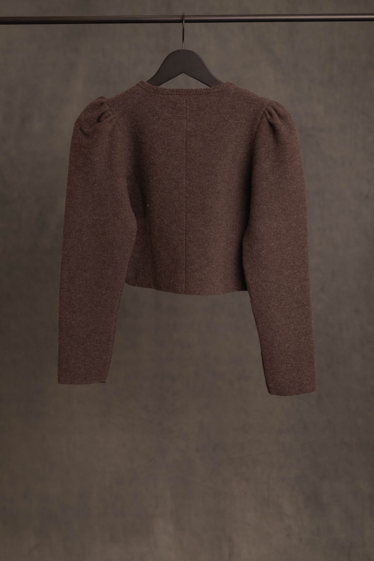 Strickjacke dunkelbraun-rinde