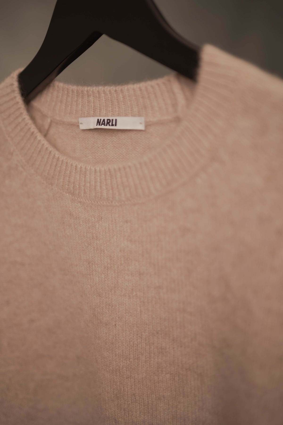 Cashmere-Pullover Cashmere Kurzarm beige