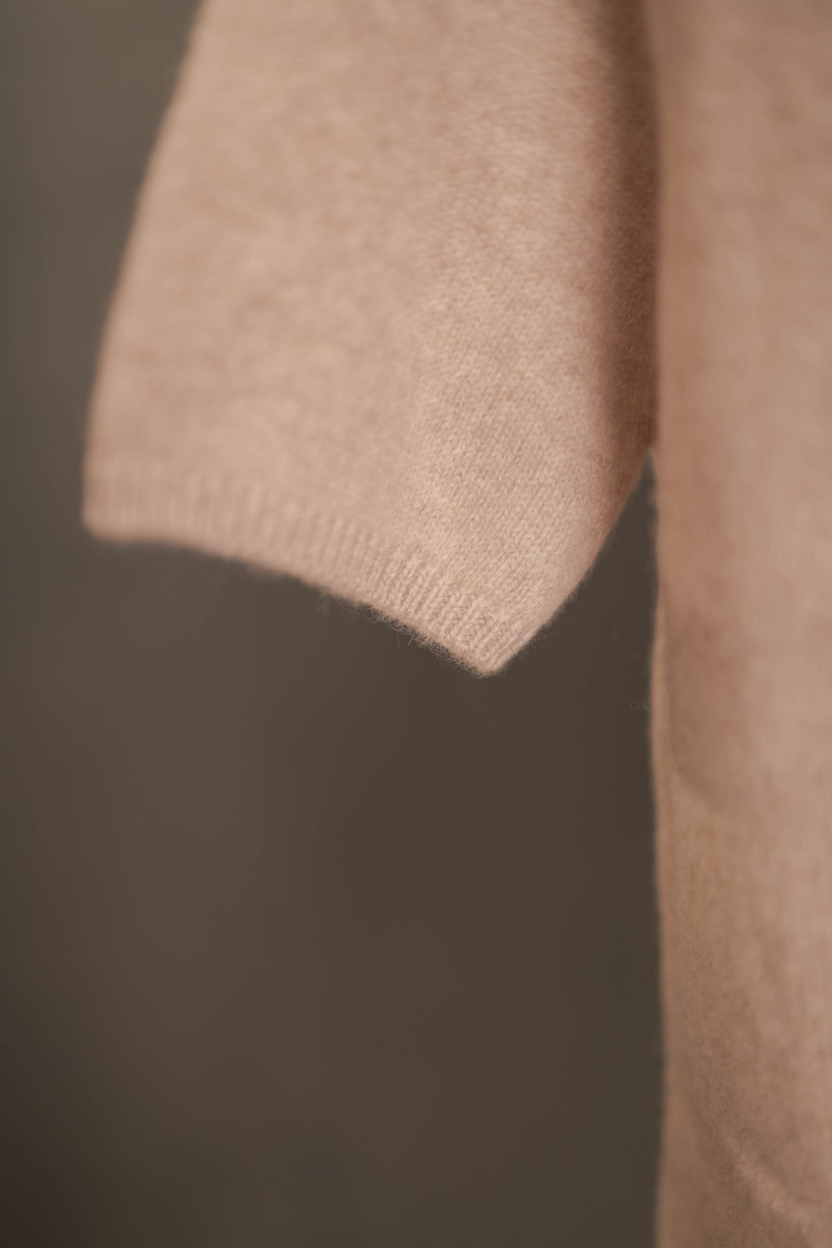 Cashmere-Pullover Cashmere Kurzarm beige