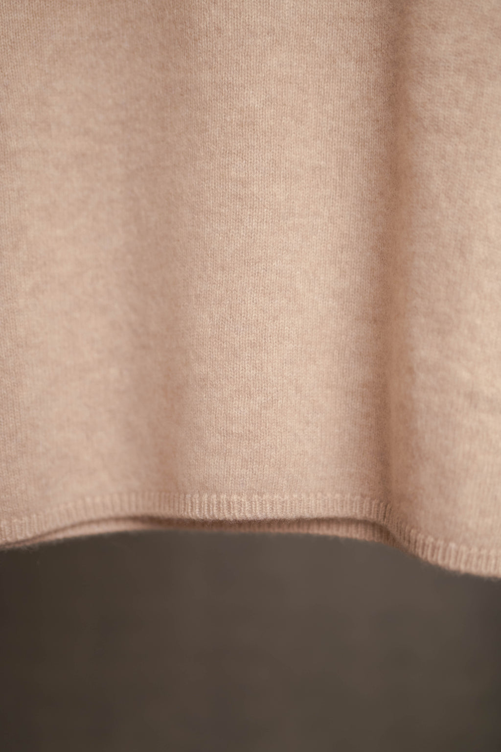 Cashmere-Pullover Cashmere Kurzarm beige