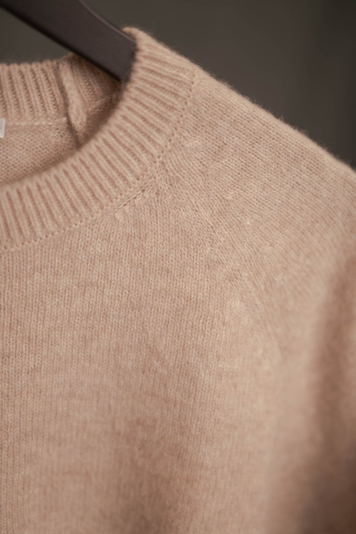Cashmere-Pullover Cashmere Kurzarm beige