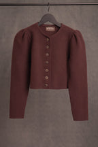 Strickjacke mustang-bordeaux