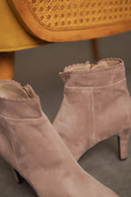 Stiefelette in Nougat
