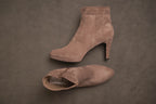 Stiefelette in Nougat