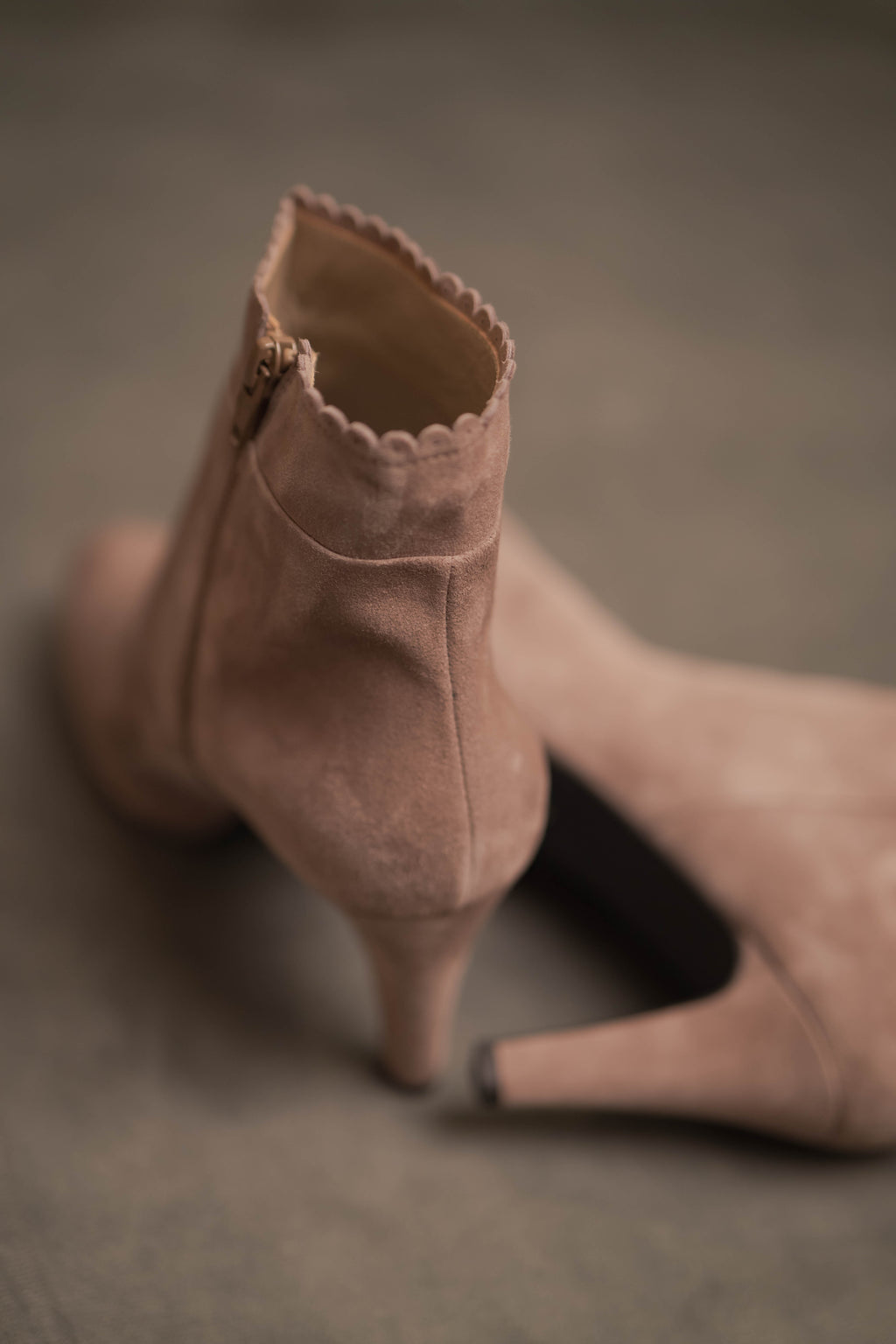Stiefelette in Nougat