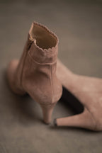 Stiefelette in Nougat