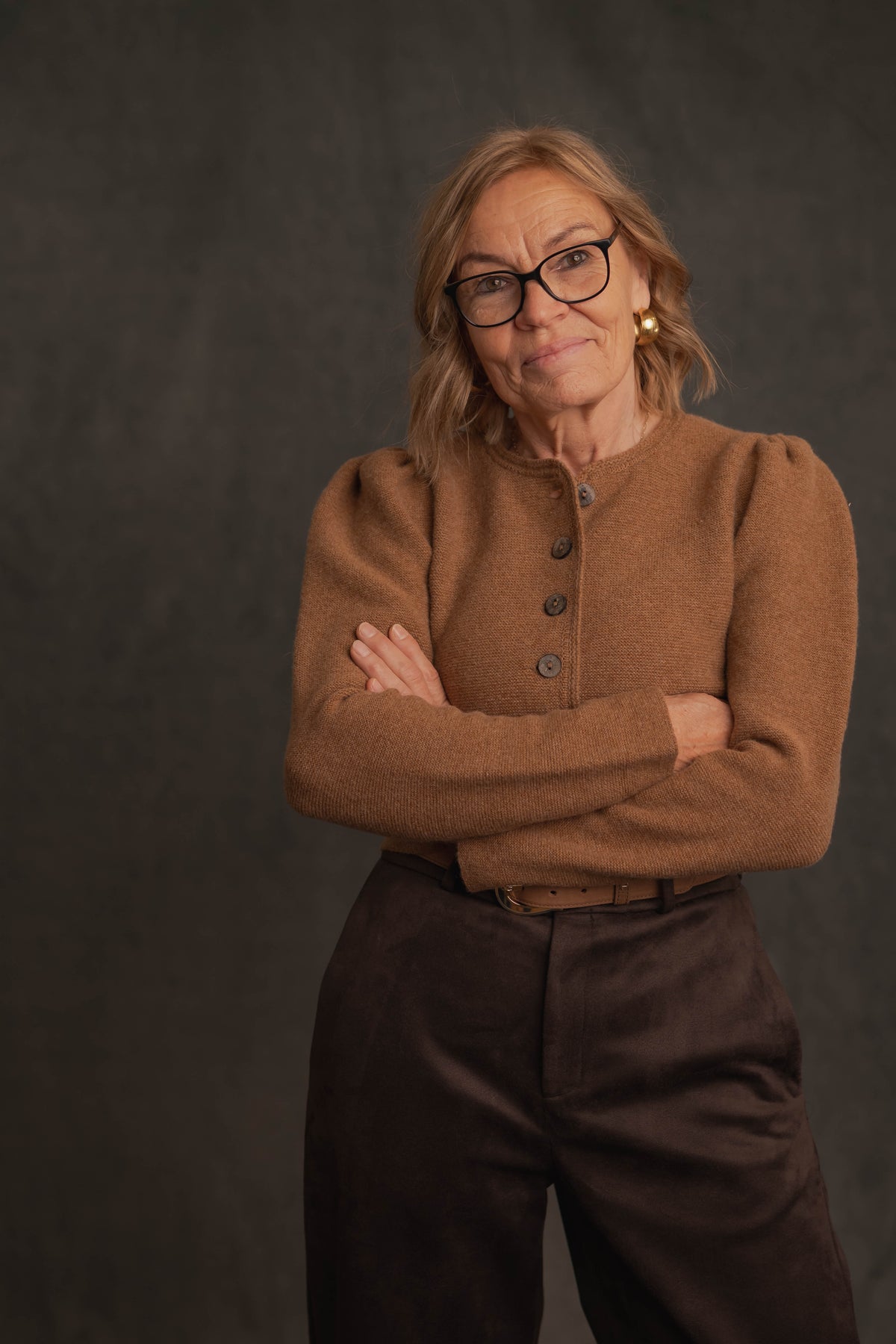 Strickjacke camel