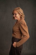 Strickjacke camel