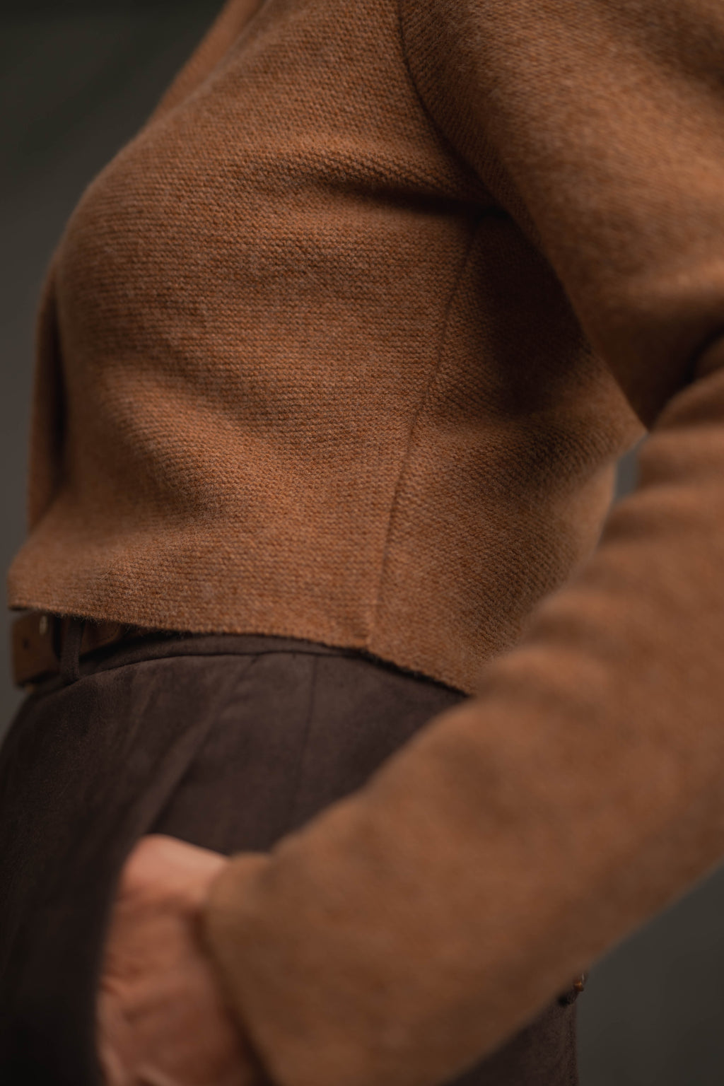 Strickjacke camel