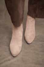 Stiefelette in Nougat