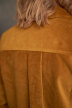 Samtbluse gold-gelb