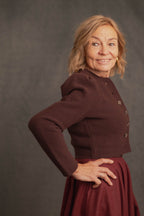 Strickjacke mustang-bordeaux