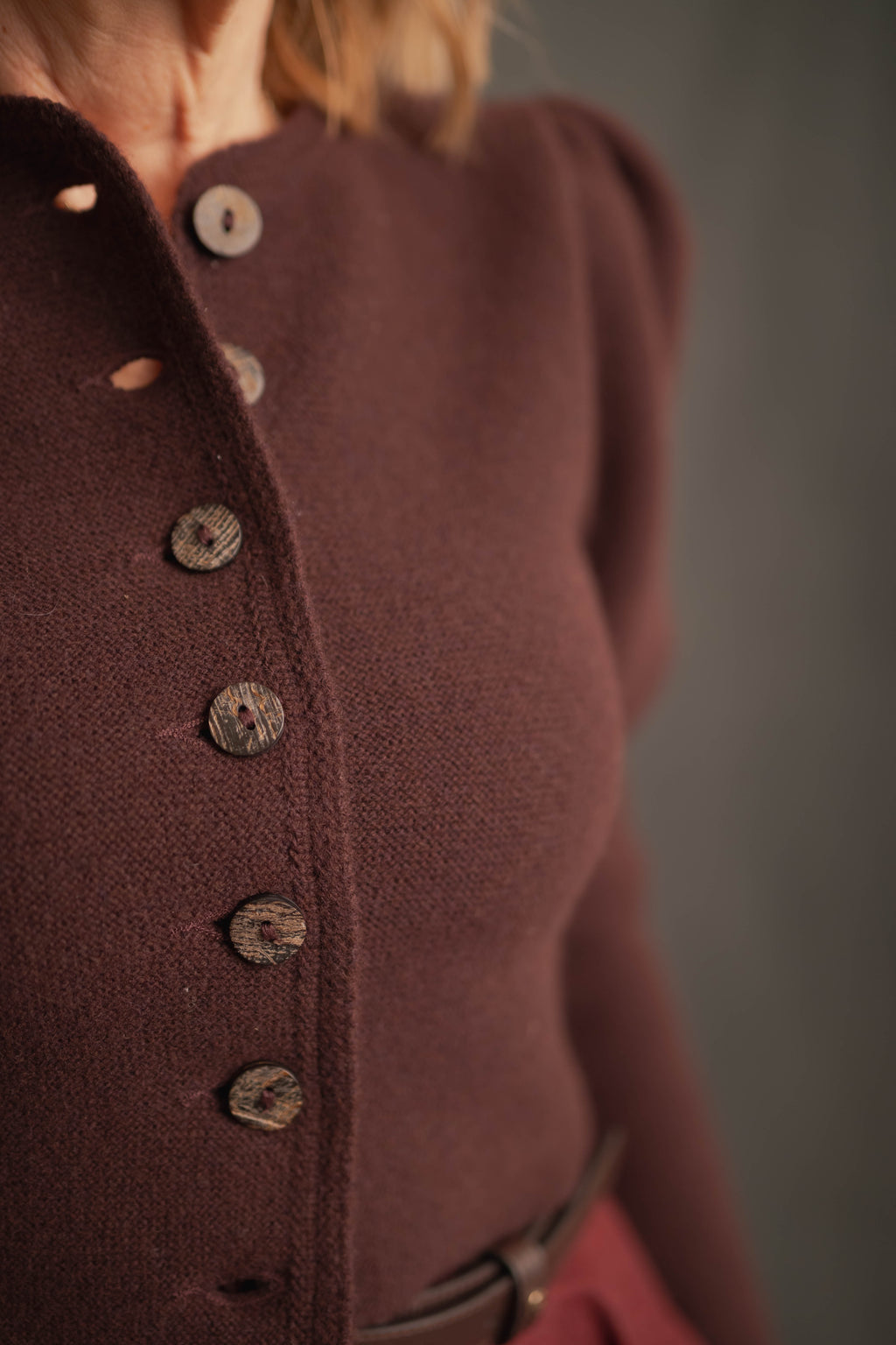 Strickjacke mustang-bordeaux