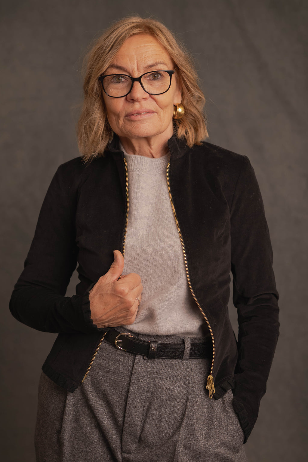 Jacke LENA in Cord schwarz
