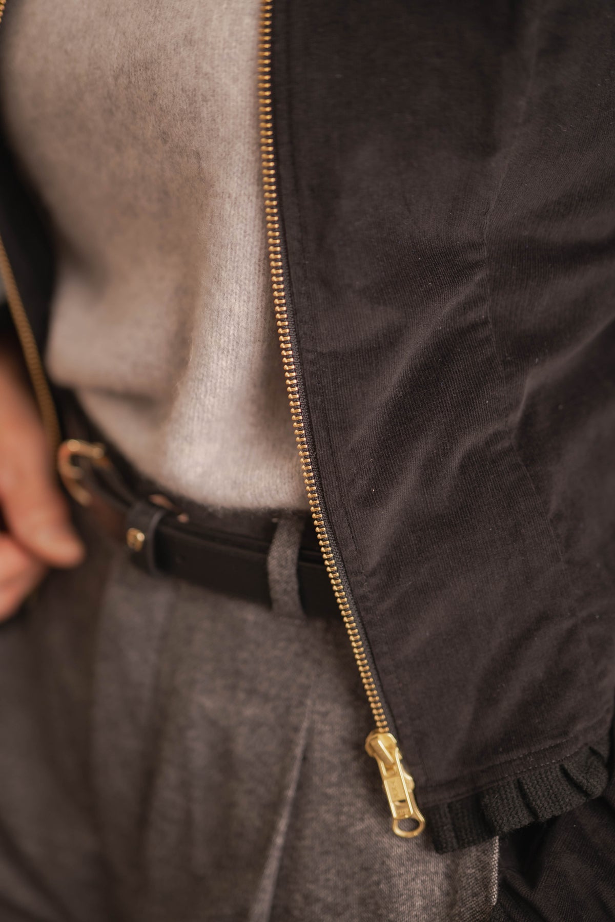 Jacke LENA in Cord schwarz