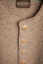 Strickjacke Niklas in beige/braun