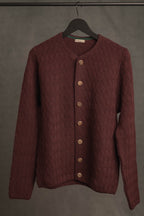Strickjacke Eustachius feigenrot