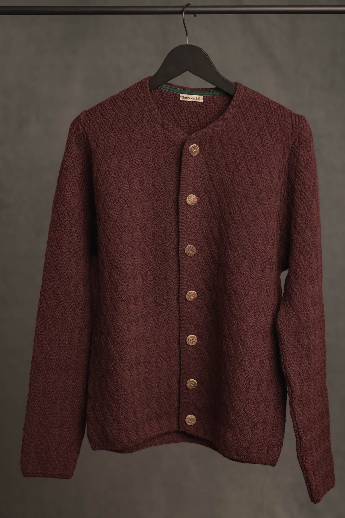 Strickjacke Eustachius feigenrot