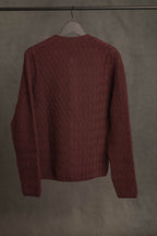 Strickjacke Eustachius feigenrot