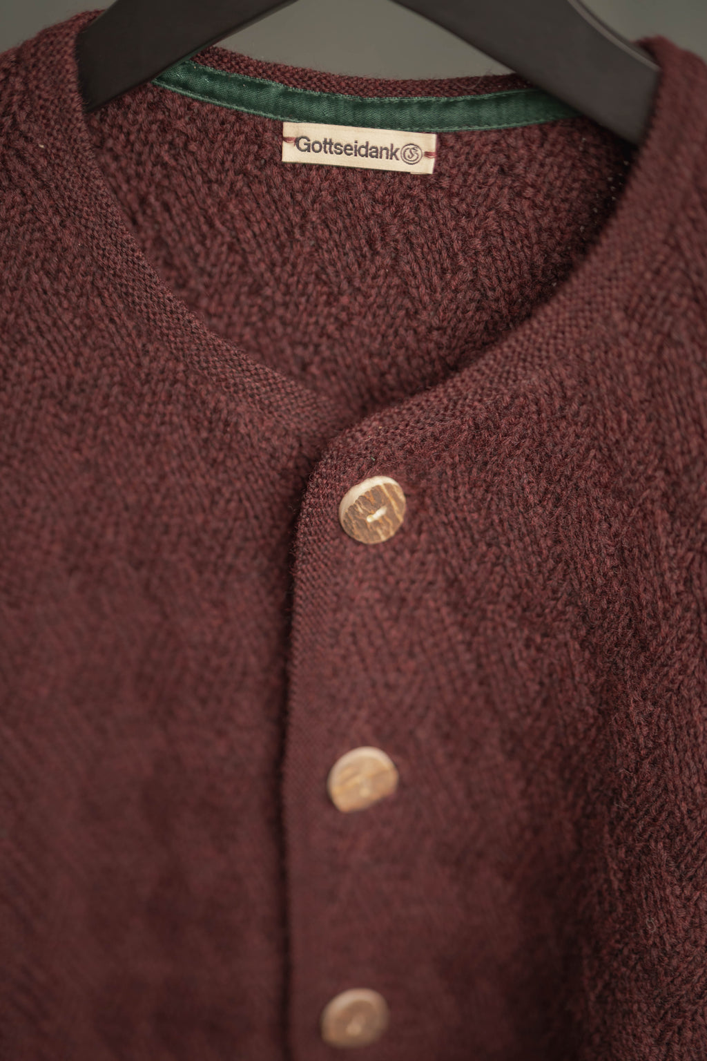 Strickjacke Eustachius feigenrot