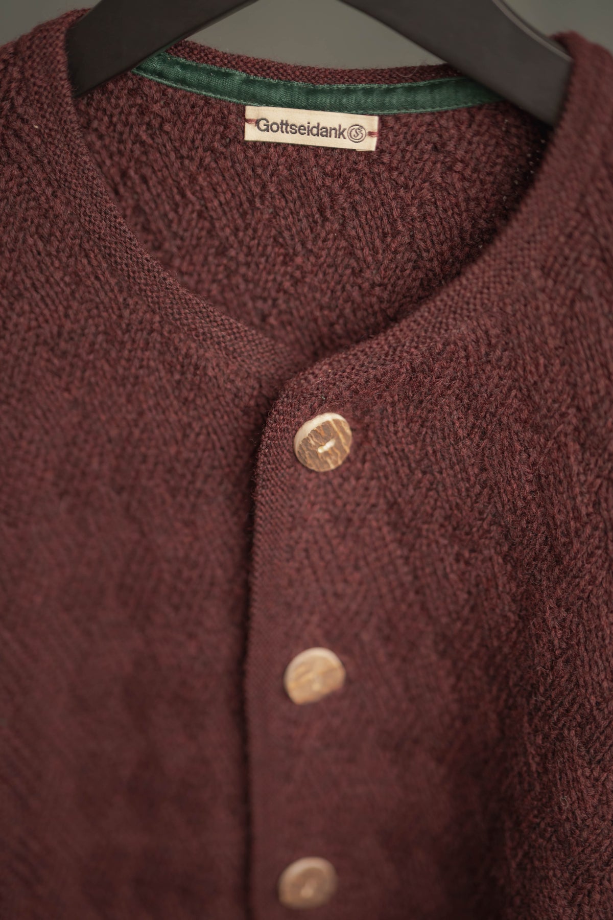 Strickjacke Eustachius feigenrot