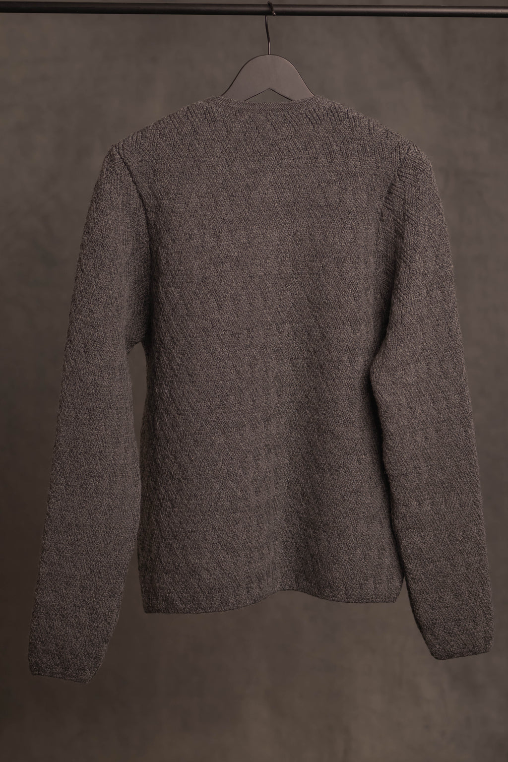 Strickjacke Eustachius asphaltgrau