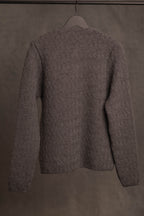 Strickjacke Eustachius asphaltgrau