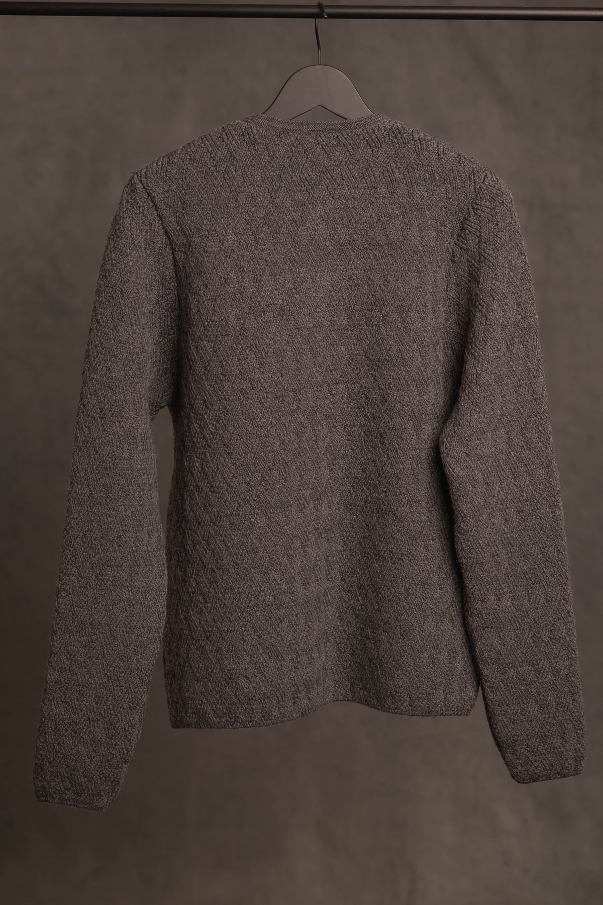 Strickjacke Eustachius asphaltgrau