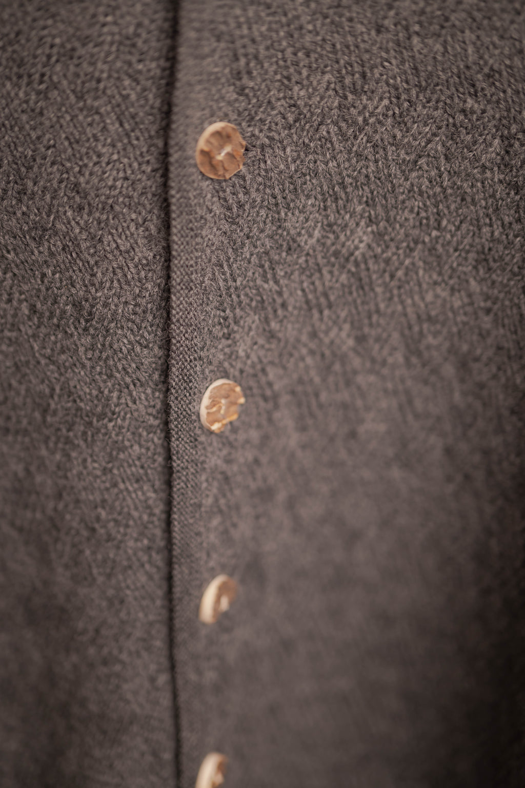 Strickjacke Eustachius asphaltgrau