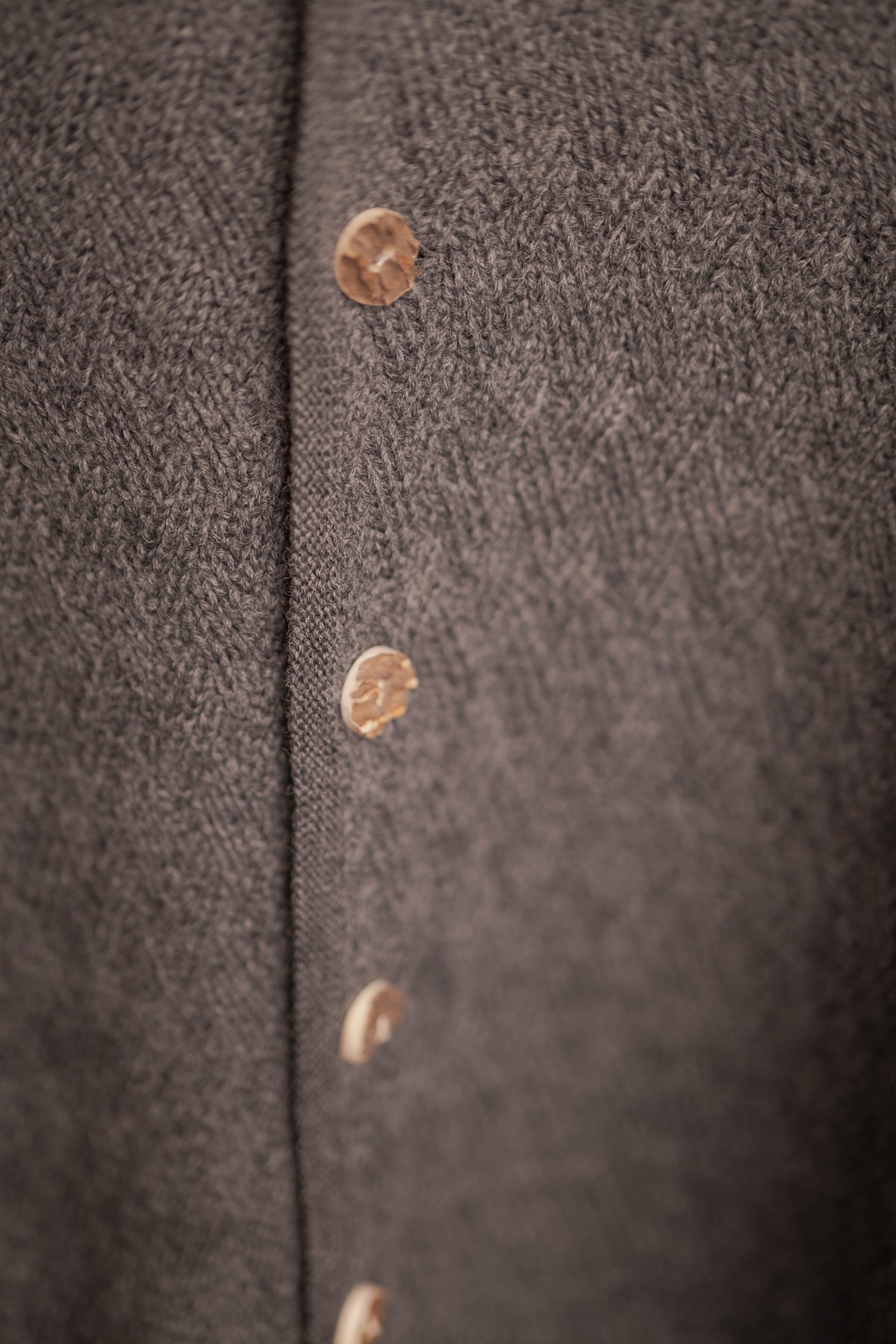 Strickjacke Eustachius asphaltgrau