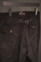 Cordhose schwarz mit Spitzbund