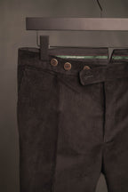 Cordhose schwarz mit Spitzbund