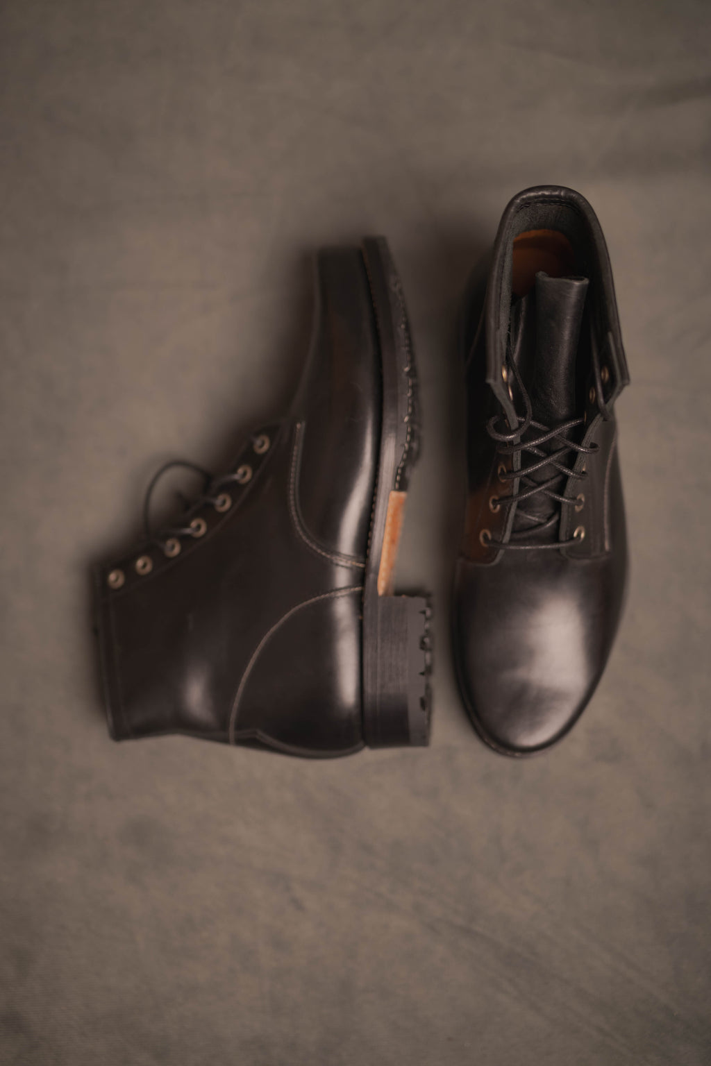 Schnürstiefel Zeno in schwarz