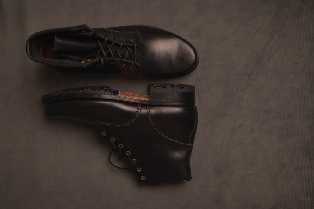 Schnürstiefel Zeno in schwarz