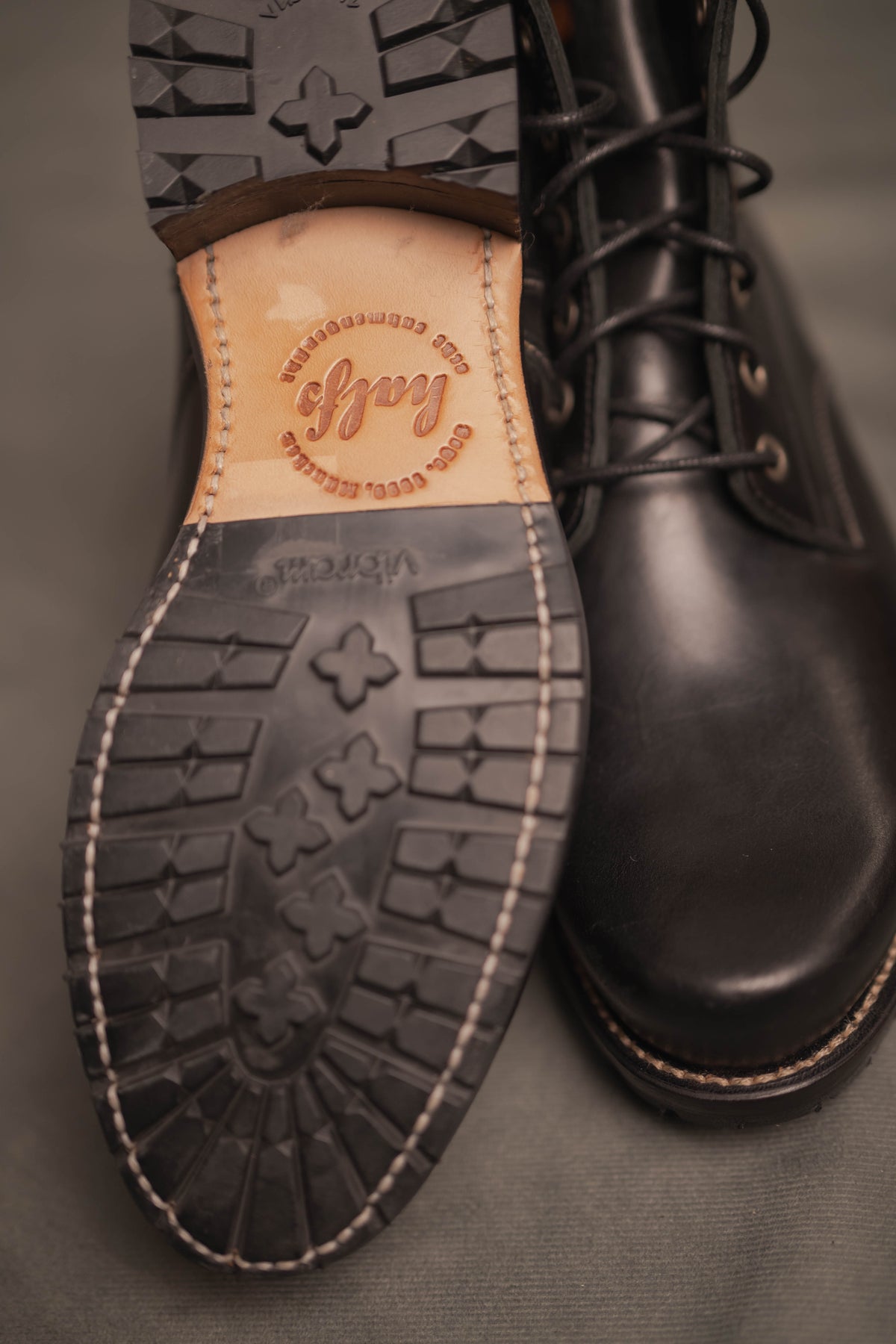 Schnürstiefel Zeno in schwarz