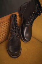 Schnürstiefel Zeno in schwarz
