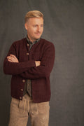 Strickjacke Eustachius feigenrot