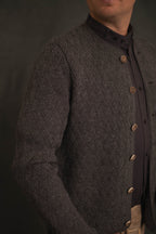 Strickjacke Eustachius asphaltgrau
