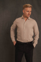 Leinenhemd HANSE in beige