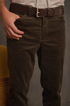 Cordhose Turin in olivgrün