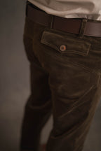 Cordhose Turin in olivgrün