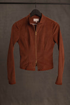 Jacke LENA in Cord kastanienbraun